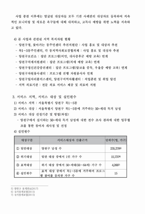 2017년 나비남 지원사업 사업계획서 나비남을 위한 건강활력 충전 프로그램 여섯 발걸음 5